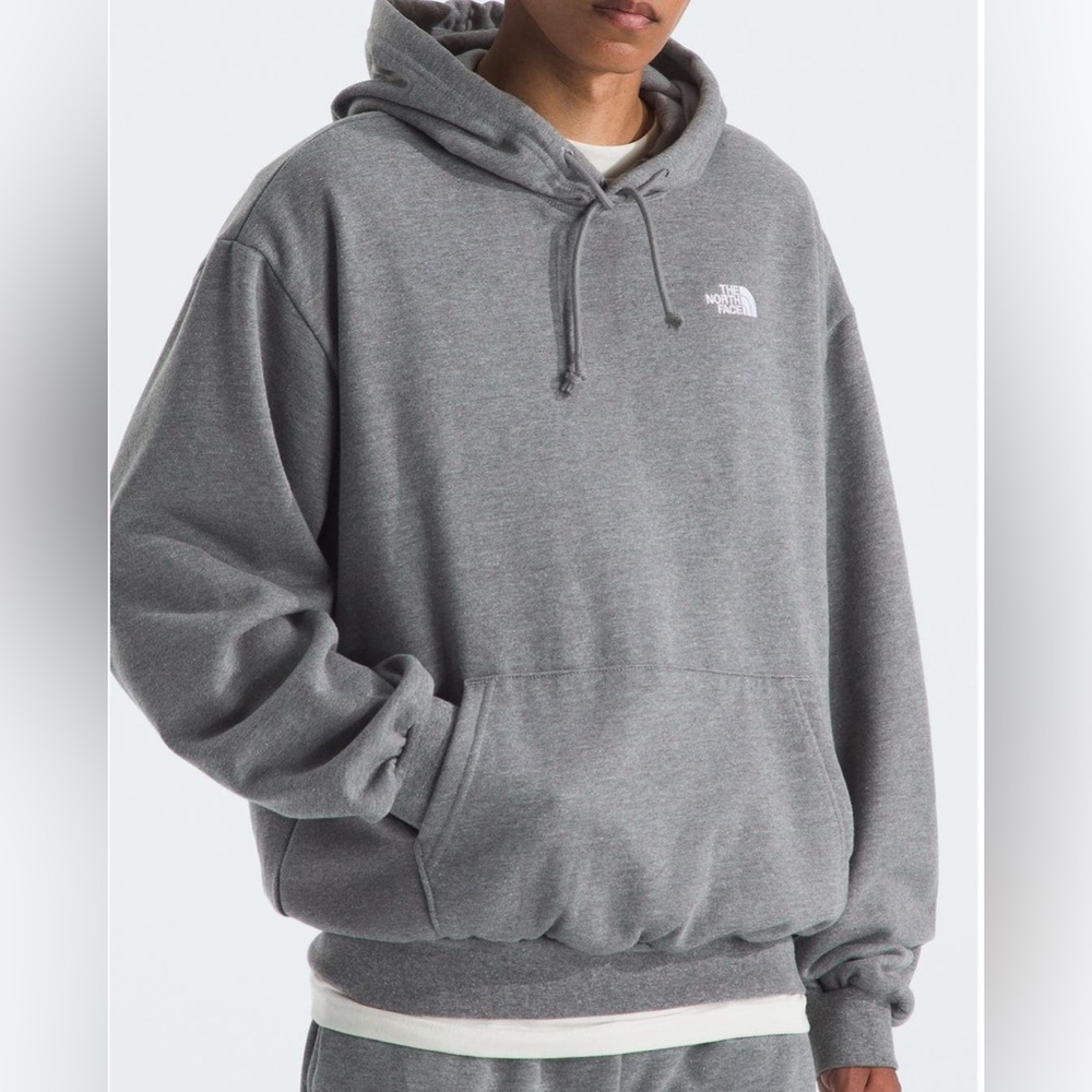 The North Face Expedition Hoodie Gray Baxter Logo Sleeve Size Medium